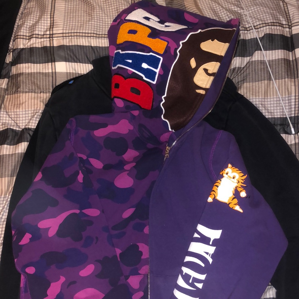 Purple Camo bape hoodie